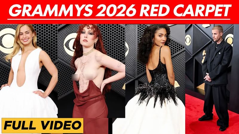 Grammys 2026 Red Carpet | Lady Gaga, Chappell Roan, Oliva Dean, Justin Bieber, Bad Bunny | UNCUT