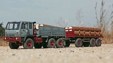 E3S-RC Cross-RC FC6 Scale 1/12 6X6 TRUCK Kit | T-005 3 Axle Articulated Trailer #rcfc6 #rctruck