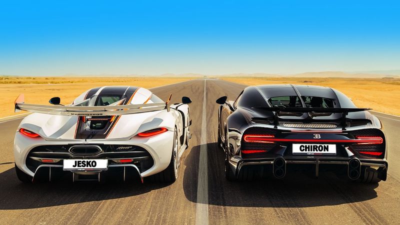 Кто победит в заезде: Koenigsegg Jesko или же Bugatti Chiron Super Sport?