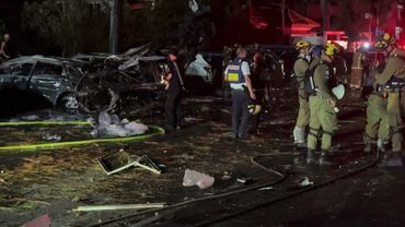 Aftermath of Iranian missile strike in northern Israeli city of Haifa | AFP