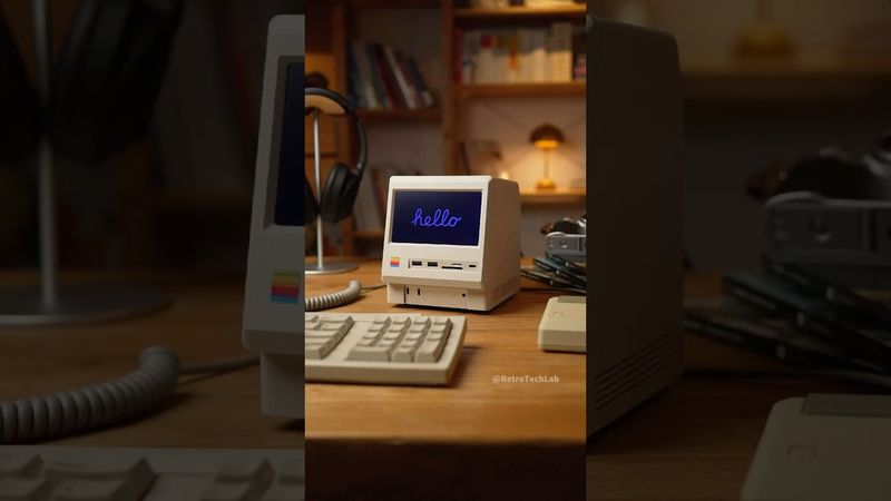 Looks like a vintage Mac… but it’s actually a Mac mini dock — from @wokyis