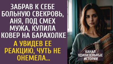 Забрав к себе больную свекровь, Аня, под смех мужа, купила ковер на барахолке… А увидев ее реакцию…