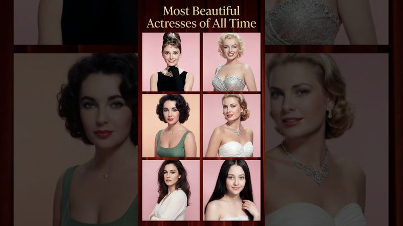 Most Beautiful Actresses of All Time #audreyhepburn #gracekelly #monicabellucci
