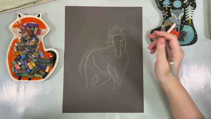 Лошадь в движении