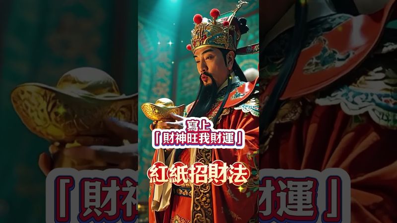 紅紙招財法！寫上這句話放進錢包，財神旺你一整年！
