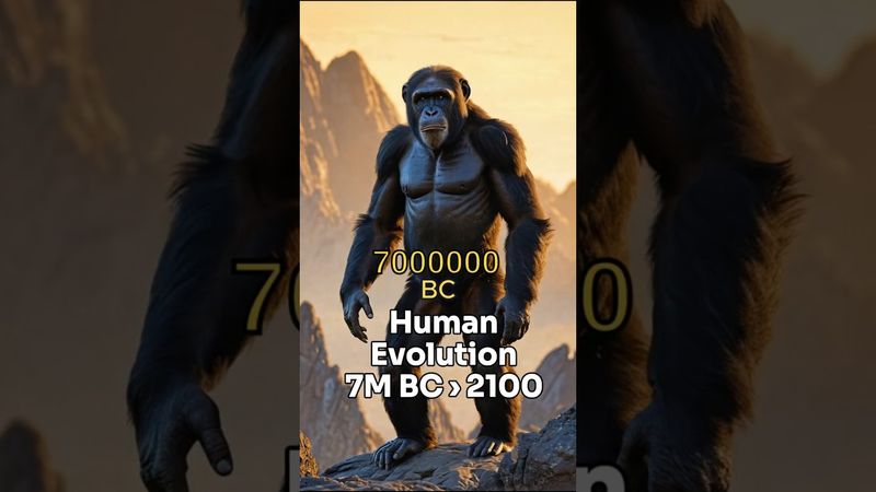 The Evolution of Human: 7 Million BC to 2100! (AI-Generated)