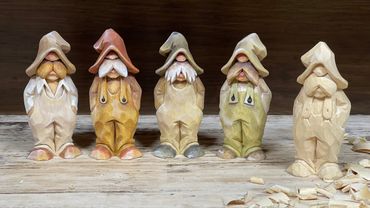 [우드카빙] 콧수염 기른 농부 조각하기 Woodcarving-Carving a Mustached Hillbilly