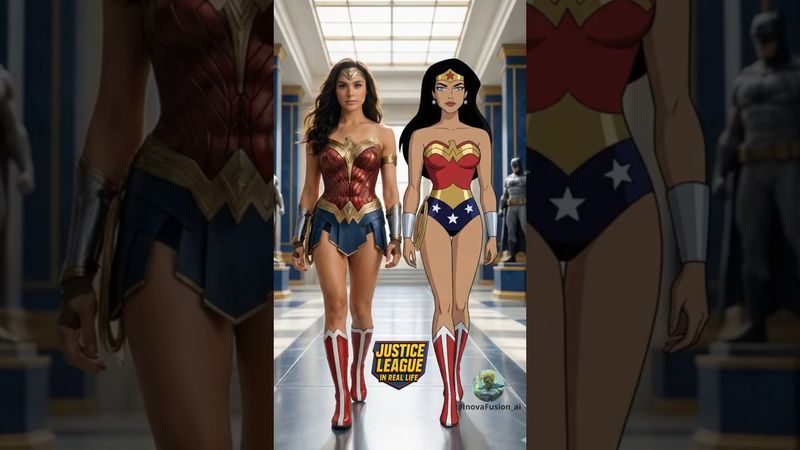 These are the Justice League Unlimited heroes in real life 🤯🦸‍♀️⚡ ##justiceleagueunlimited #anime