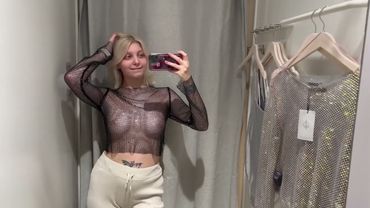 Transparent Lingerie    Try On Haul At The Mall