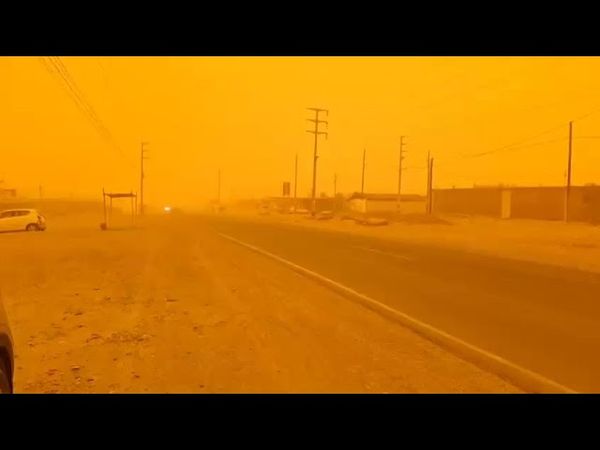 Sandstorm turns skies orange in Peru | AFP