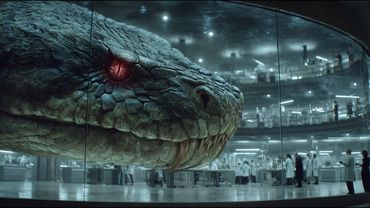 Фильм-катастрофа 2025! Гигантский мутант-питон сбежал из лаборатории и утопил город в крови!