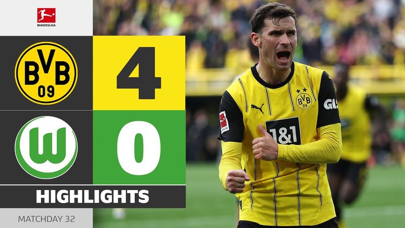 BVB Wants The CL! | BORUSSIA DORTMUND - VFL WOLFSBURG | Highlights | Matchday 32 – Bundesliga 24/25
