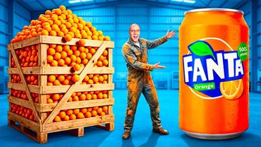 AKU MEMBUAT FANTA RAKSASA DARI 1 TON JERUK!!!
