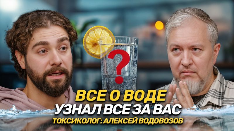 Вся правда о воде: мифы о 2 литрах и стакане с утра. Токсиколог Алексей Водовозов