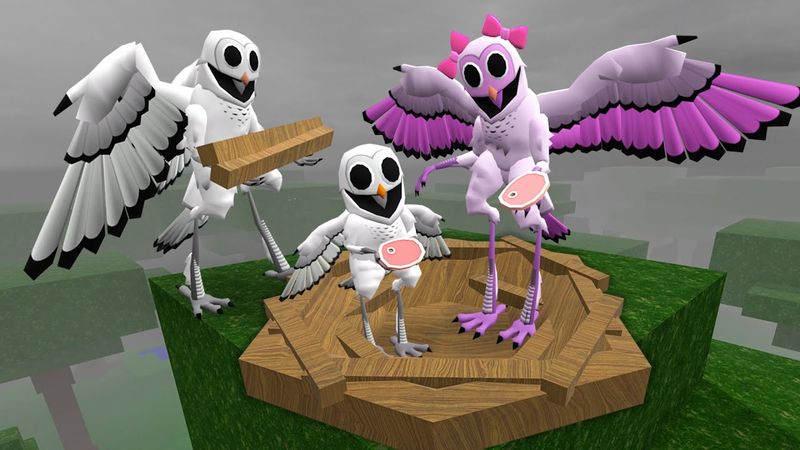 OWL FAMILY - Secret Nest in a Tree in 99 Nights in the Forest