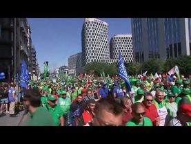 Flights cancelled in Brussels' airports amid general strikes over government plan to reform pensions