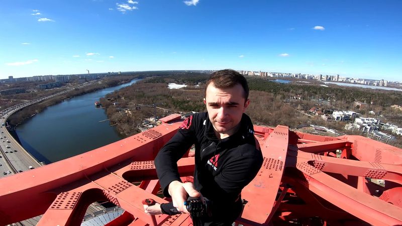 pov Живописный мост г.Москва 4k video