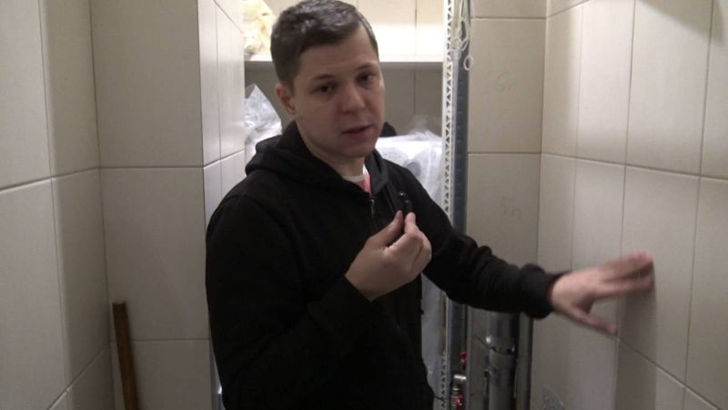 простейший разборный короб облицованный плиткой