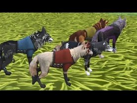 Волки охотятся в режиме защиты WildCraft #99