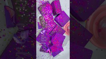 Purple Blocks #relax #crushingtime #oddlysatisfying #rainbowsoap #satisfying #crunchycrumbles