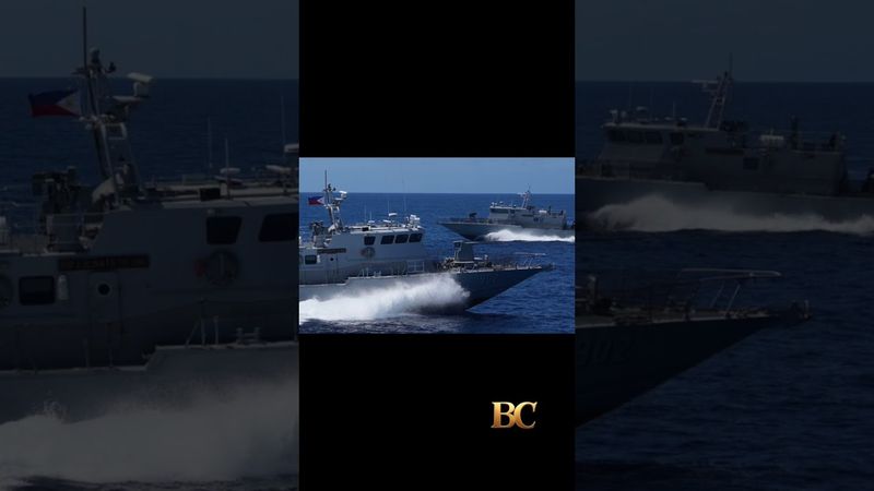 India and the Philippines stage joint naval drill in the disputed South China Sea