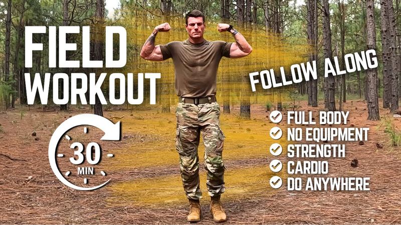 30 Minute Full-Body Field Workout | Bodyweight Strength and Cardio You Can Do Anywhere