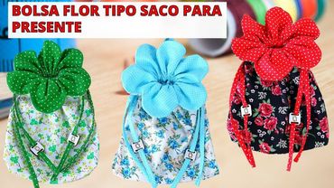BOLSA FLOR TIPO SACO PARA PRESENTE - Lu Lampert