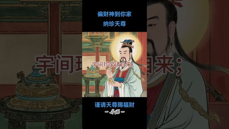 《道教偏財神口訣》納珍天尊-曹寶偏財口訣！得偏財者可大富！#正能量  #國學文化 #民俗文化 #財神爺 #道教文化 #偏財 #民間傳說 #玄學 #財富 #財運 #偏財口訣 #轉運 #聚財