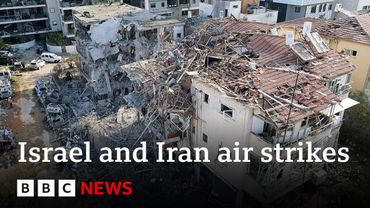 Israel and Iran exchange fire through night with blasts heard in Jerusalem and Tel Aviv | BBC News