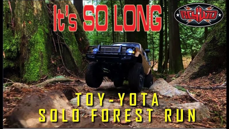 Watch the RC4WD Mojave Trail Finder 2 EXTRA LWB / Toyota Hilux Conquer a Muddy Bike Trail