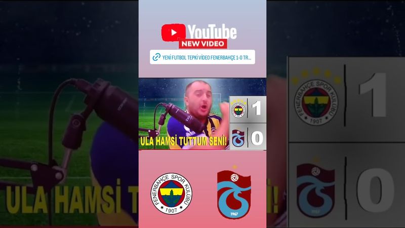 Yeni tepki videosu youtube kanalimdadur da #canerakcay #fenerbahçe #trabzonspor #trendyolsüperlig