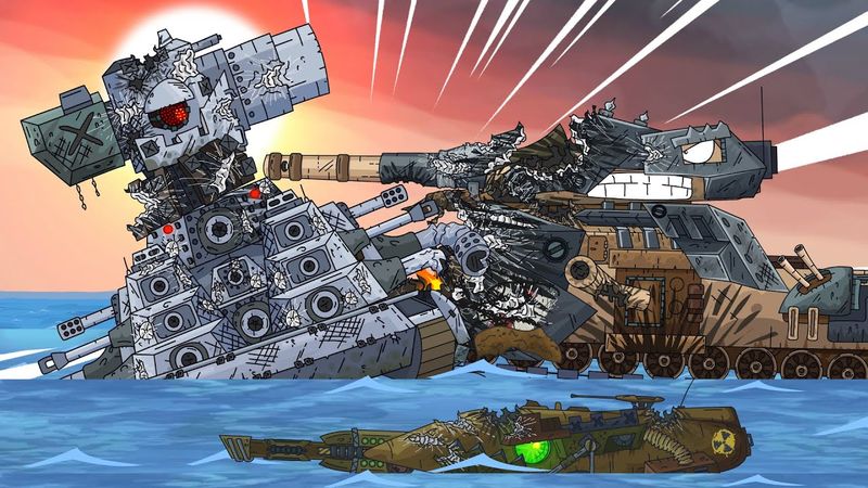 Turning point on the Iron Monster - Cartoons about tanks