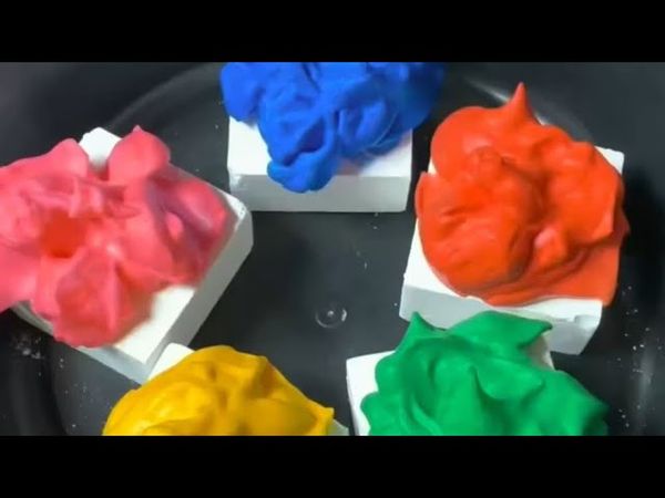 Dyed Shaving Cream on Fresh Gym Chalk