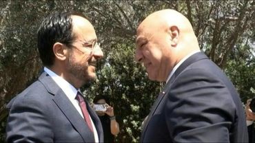 Cypriot President Christodoulides welcomes Lebanese President Aoun in Nicosia | AFP