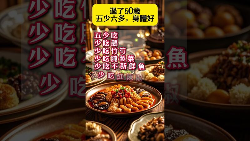 過了50歲五少六多，身體好！ #運勢 #正能量 #生肖#養生