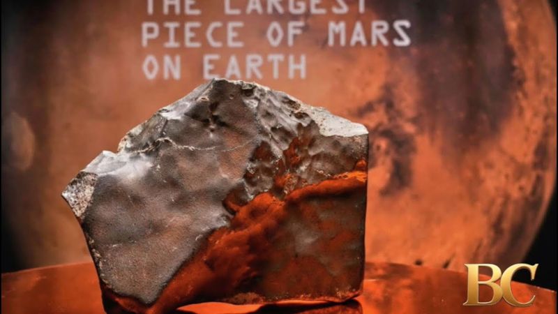 Largest piece of Mars on Earth fetches $5.3 million at auction