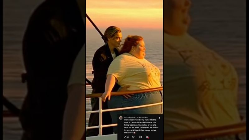 Was it an iceberg or was it Becky? 🧊🚢 #faninspired #funny #comedy #funnyshorts #comedyshorts