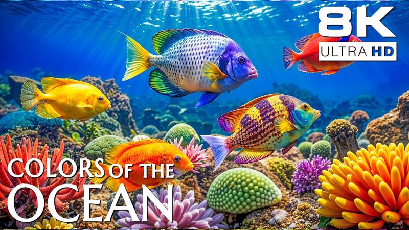 Reef Serenity 8K – Peaceful Underwater Life with Gentle Music