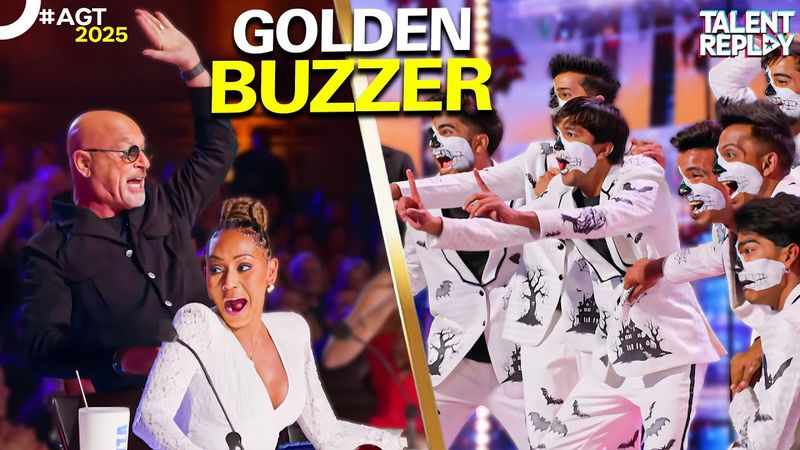 Indian Dance Crew's SPOOKY Audition Gets The Golden Buzzer | AGT 2025