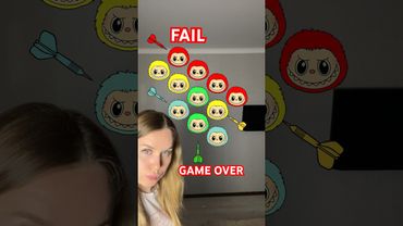 Labubu Balloons💛❤️💚🩵#shorts