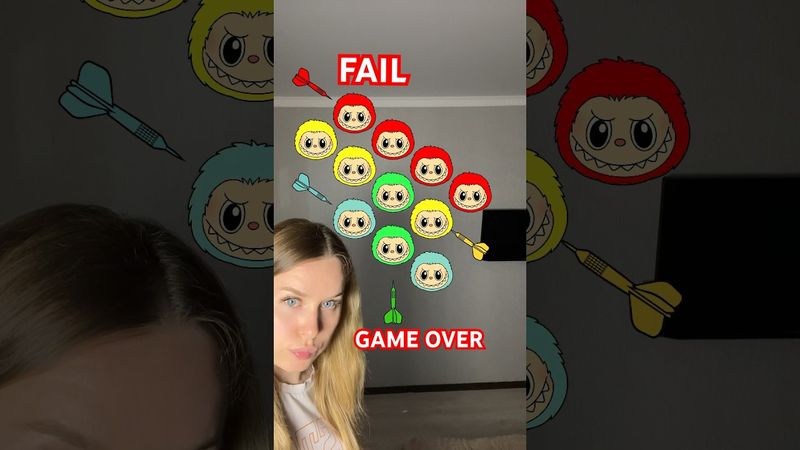 Labubu Balloons💛❤️💚🩵#shorts