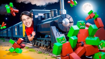 ЗОМБИ ПРОТИВ ПОЕЗДА В РОБЛОКСЕ!😱 DEAD RAILS