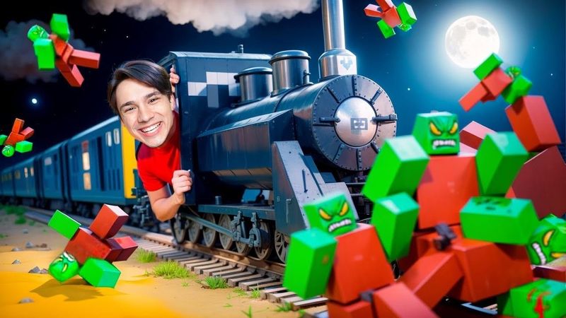 ЗОМБИ ПРОТИВ ПОЕЗДА В РОБЛОКСЕ!😱 DEAD RAILS