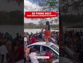 Girls  dance on roof car