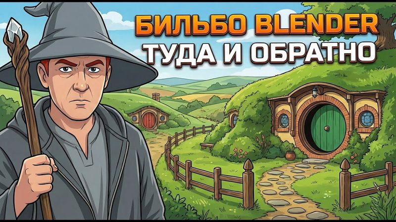 Бильбо Blender. Туда и обратно.