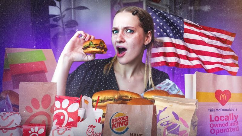 я попробовала ВЕСЬ АМЕРИКАНСКИЙ ФАСТФУД...(и пожалела)