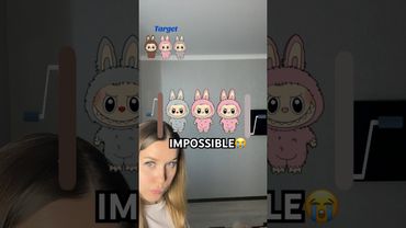 Labubu Coloring IQ🐰🩵IMPOSSIBLE😭#shorts