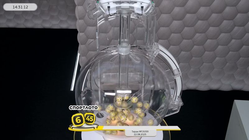 Столото представляет | Лотерея «Спортлото «6 из 45». Тираж № 15099 от 22.08.2025 г.