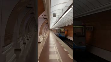 Поезд Ока отправление со станции Парк победы #метро #москва #ока