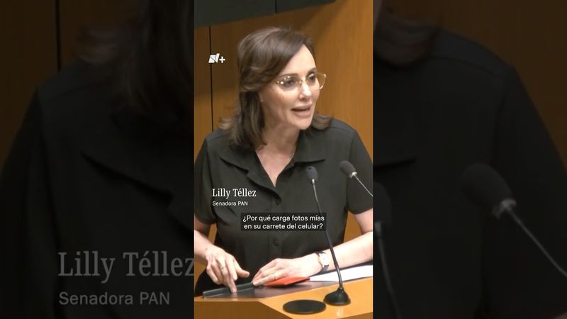 Lilly Téllez le reclama a Noroña por tener fotos suyas en su celular - Las Mangas del Chaleco